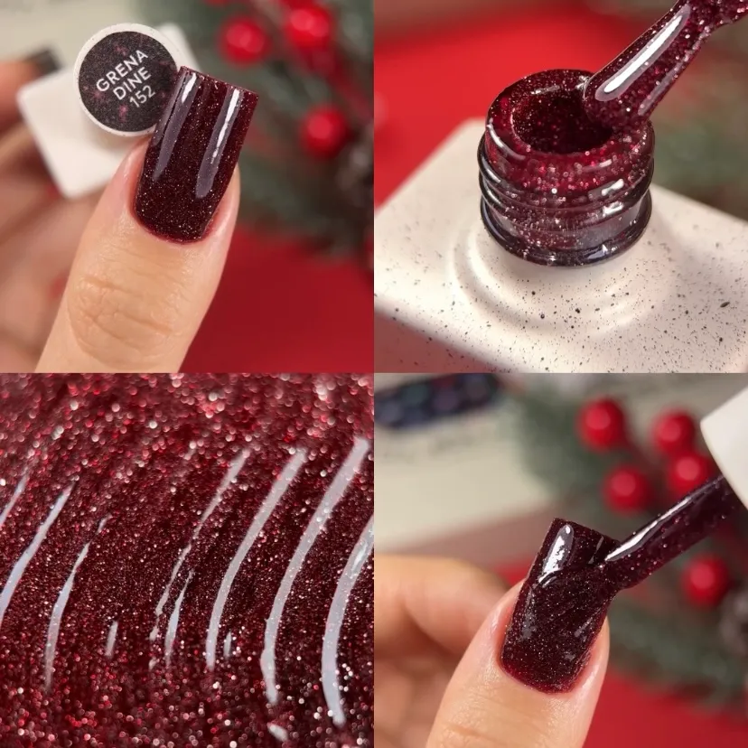 Гель-лак NAILSOFTHENIGHT Grenadine—бордовий (гранатовий) №152, 10 мл