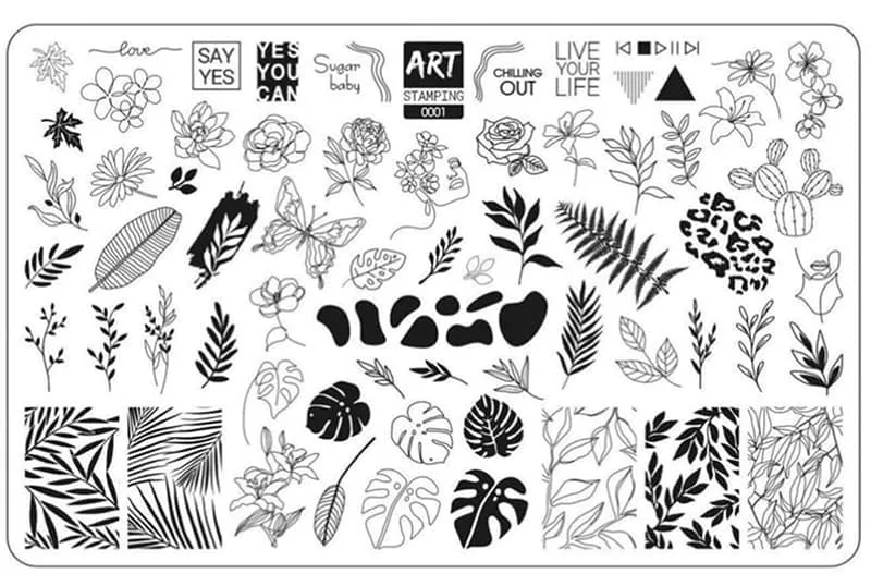 Пластина для стемпінгу Art Stamping №0001