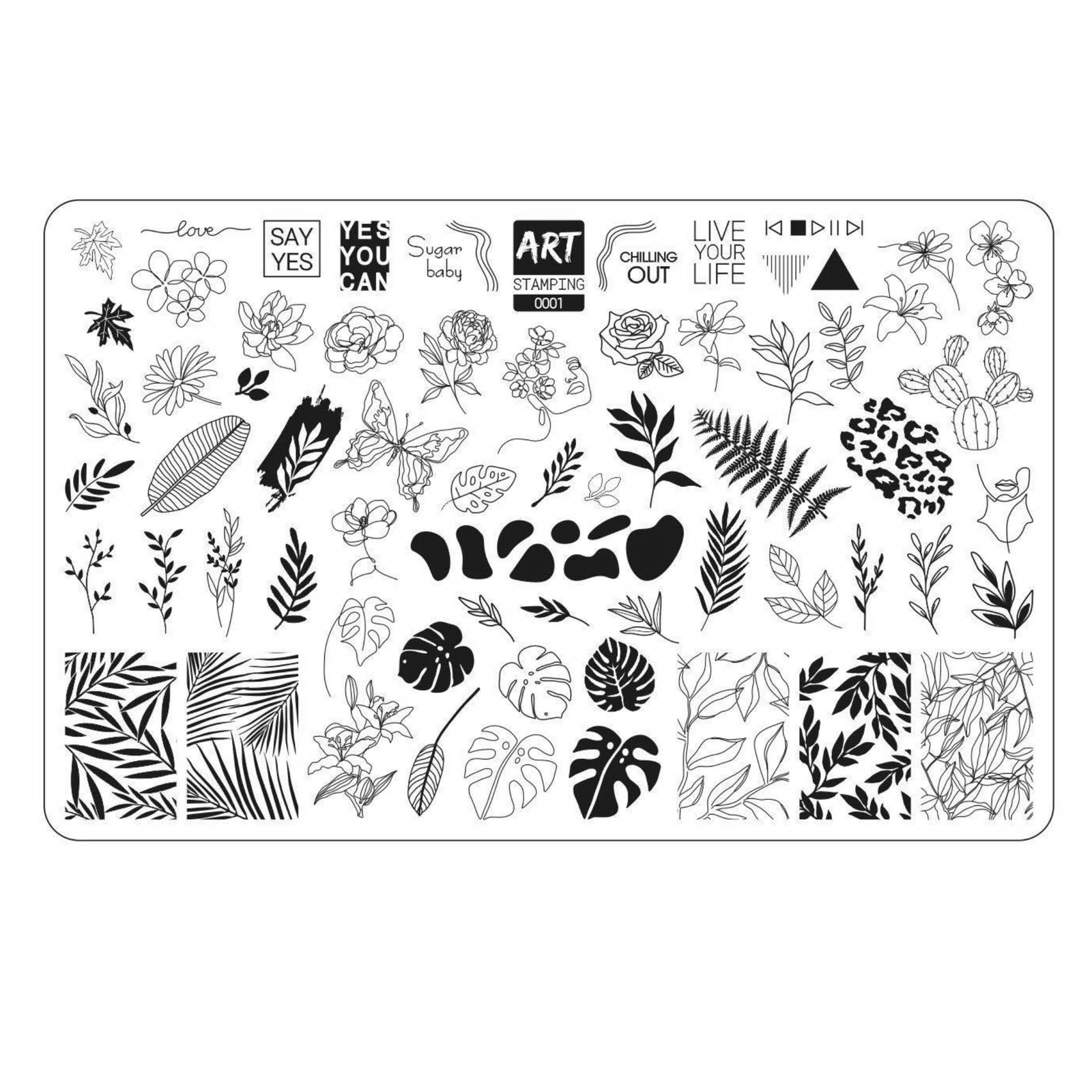 Пластина для стемпинга Art Stamping №0001