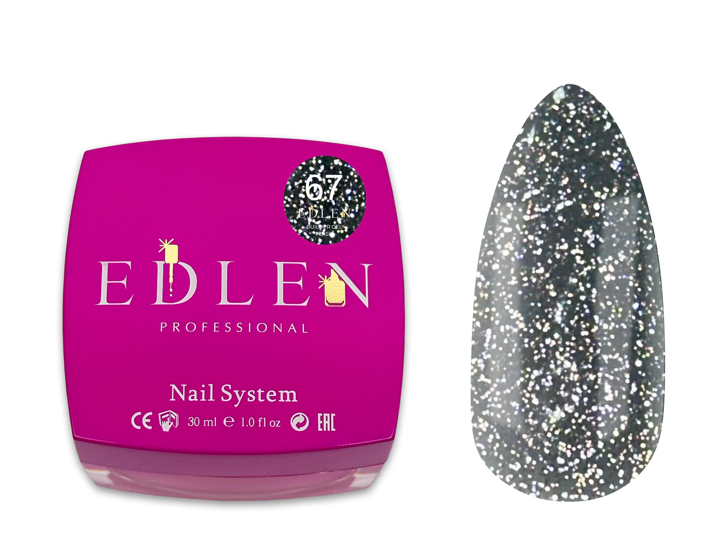 Edlen Builder Gel Flash №67, 30 мл