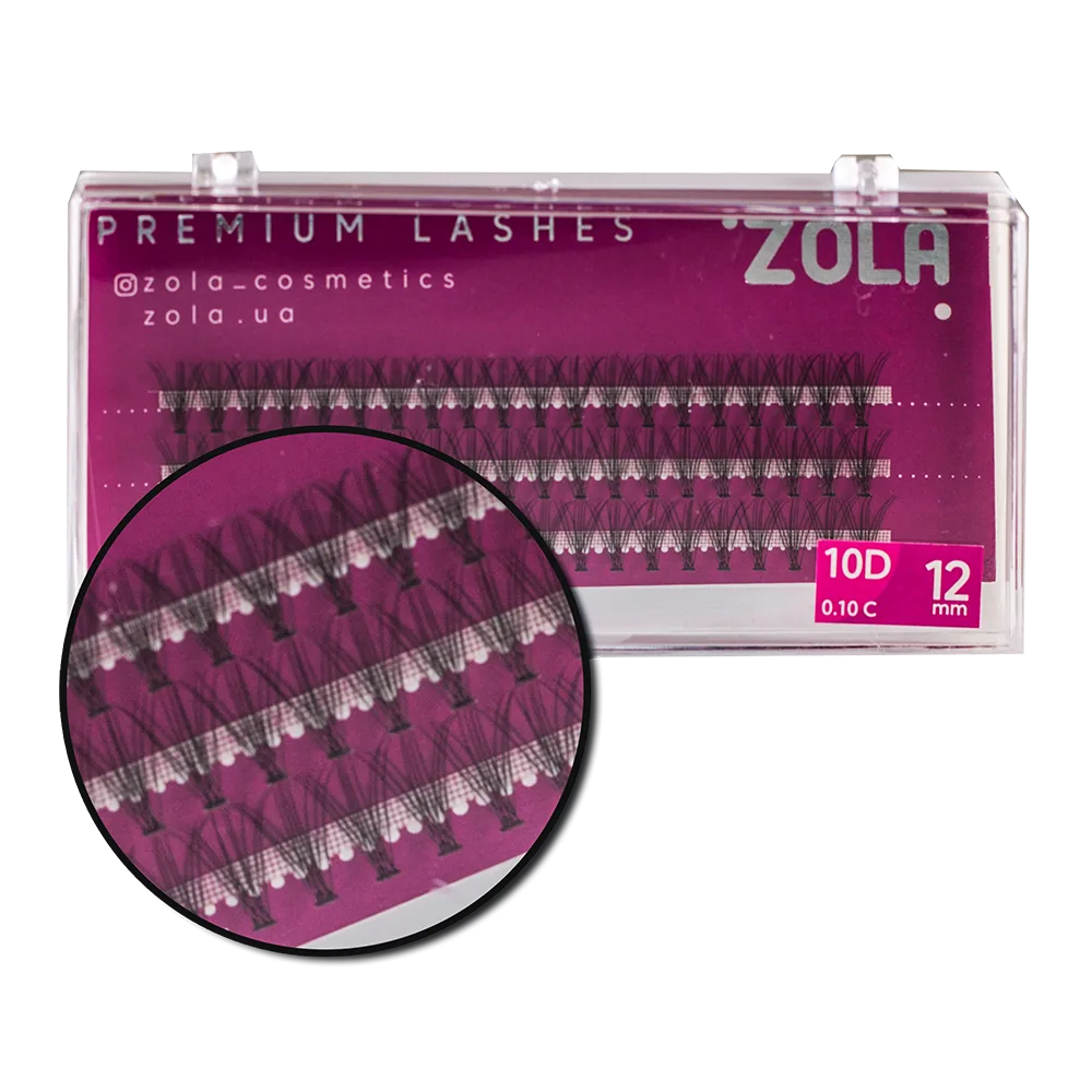 Ресницы-пучки ZOLA 10D (12mm)