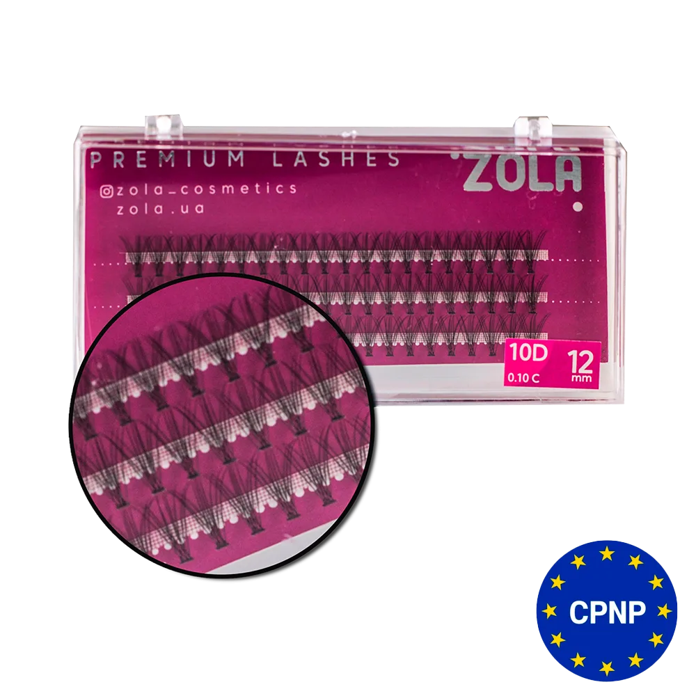 Ресницы-пучки ZOLA 10D (12mm)