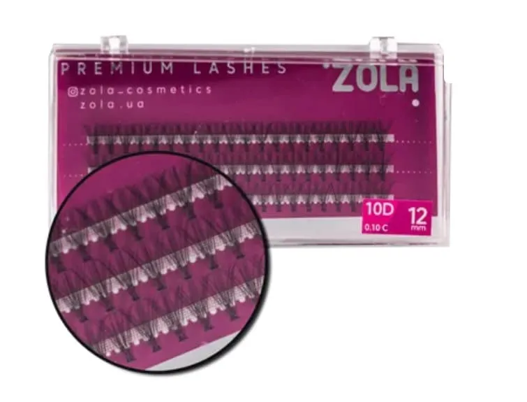 Ресницы-пучки ZOLA 10D (12mm)