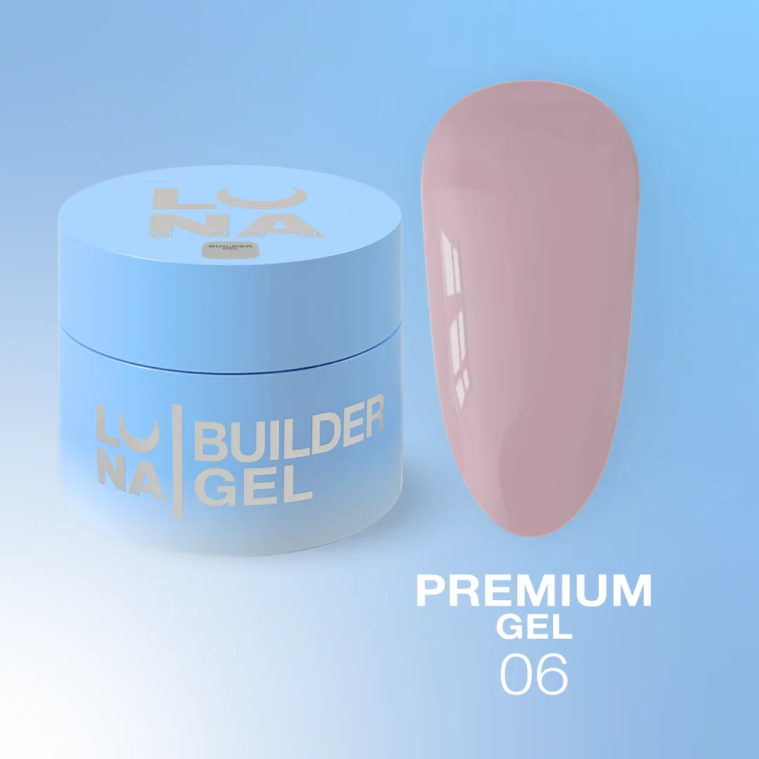 Камуфлирующий гель LUNA Premium gel 6, темный нюд, 30 мл
