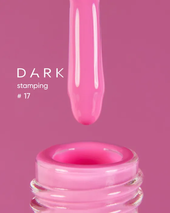 DARK Stamping polish №17, рожевий, 10 мл