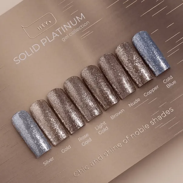 Гель-краска HEYLOVE Solid platinum gel Brown, 5 г