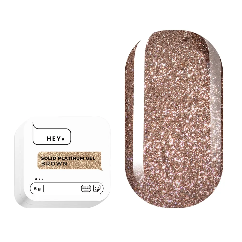 Гель-фарба HEYLOVE Solid platinum gel Brown, 5 г