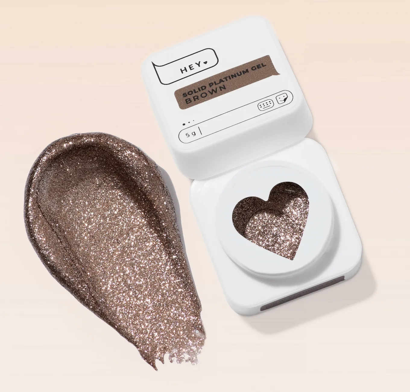 Гель-краска HEYLOVE Solid platinum gel Brown, 5 г