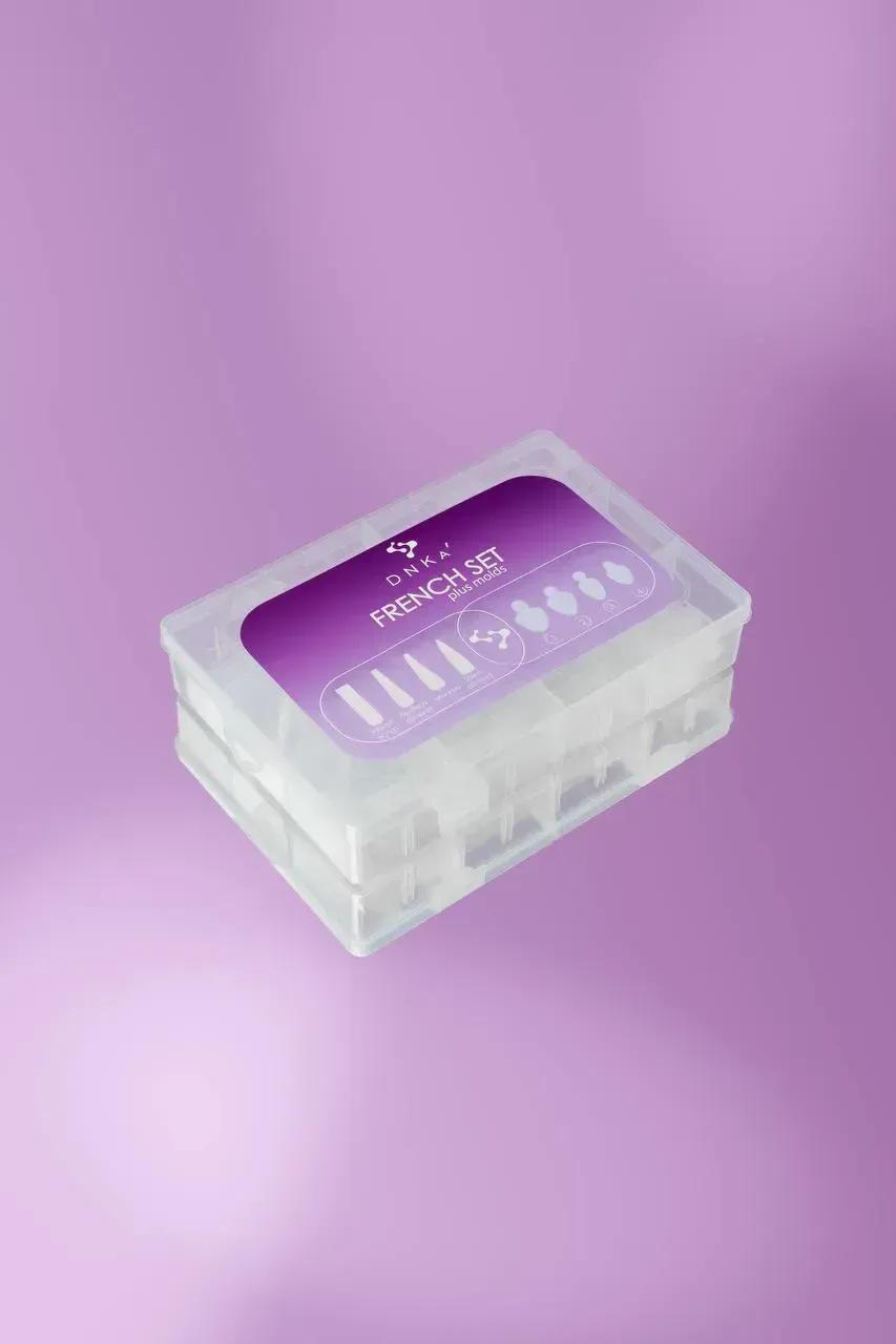 Френч сет (верхні форми & силіконові молди для френча) DNKa French Set plus molds, 192/96 шт