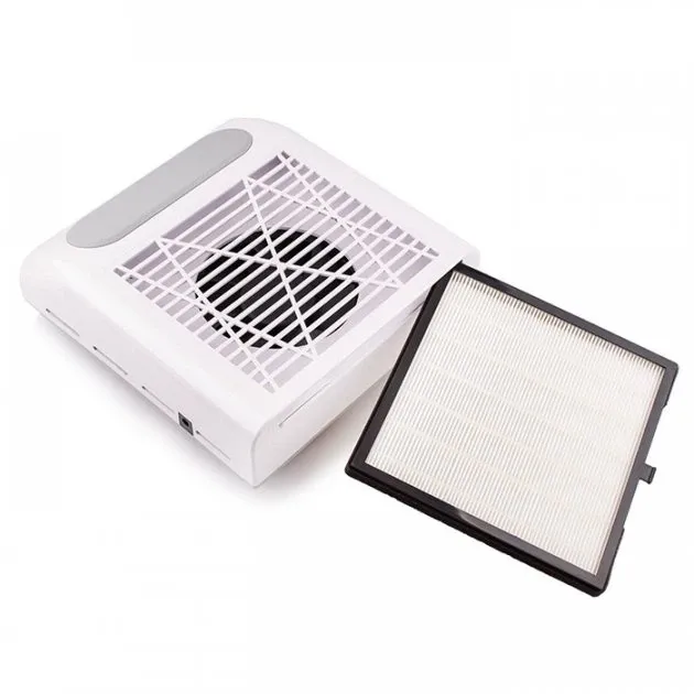 Витяжка для манікюру SIMEI 858-8 на 80W з фільтром HEPA, біла