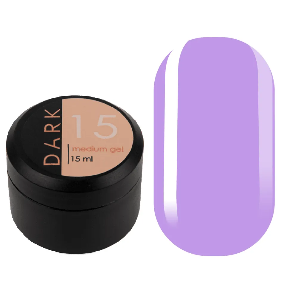 DARK Medium Gel №15, 15 мл, без кисти