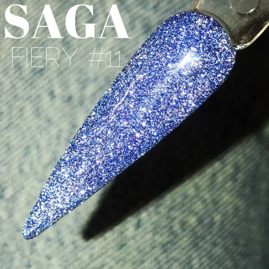 Гель-лак Saga Professional  Fiery gel № 11 світловідбивний, 8 мл