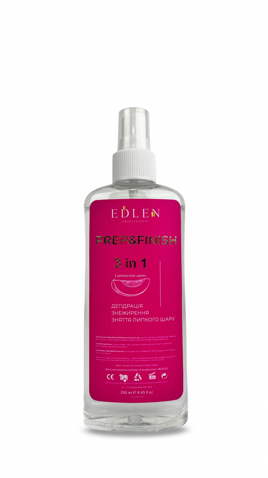 Обезжириватель Edlen Prep&Finish, Melon, 250 мл