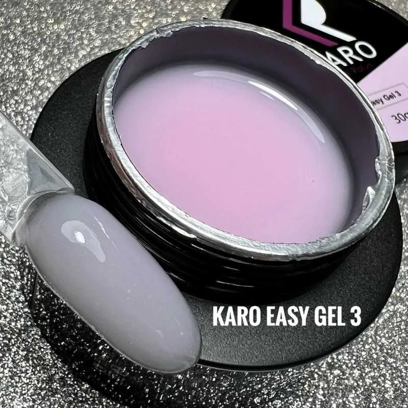 Гель Karo Easy Gel №3 молочний з рожевим відтінком, 30 г
