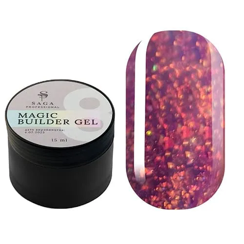 Гель SAGA Professional Builder Gel Magic 8, 15 мл