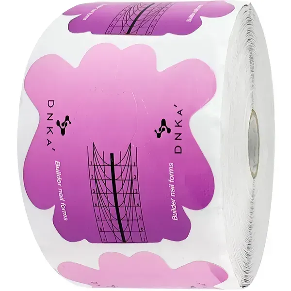 Нижні форми DNKa Paper Builder nail forms SHORT, 500 шт