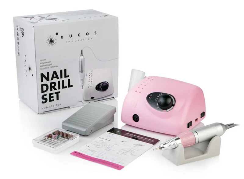 Фрезер BUCOS ZS-705 Pink (65W/35000 об.)