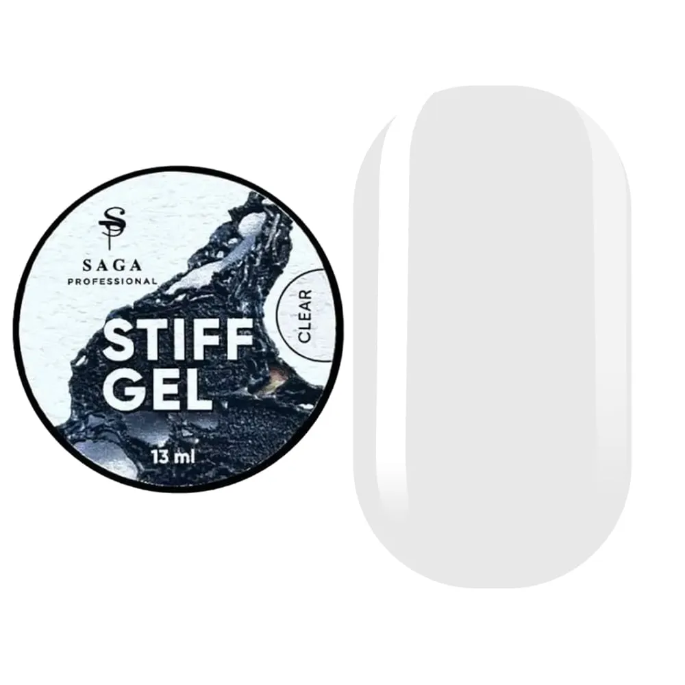 Гель-желе SAGA Professional STIFF Gel Clear, 13 мл