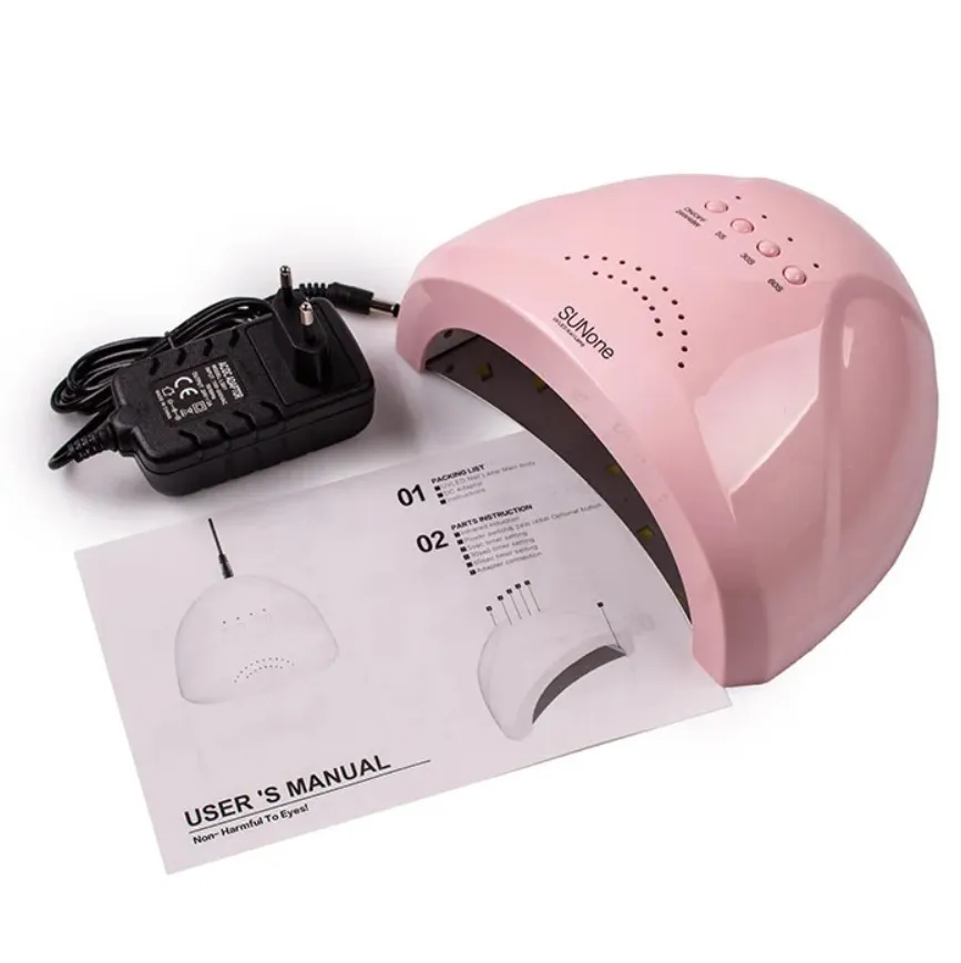 Лампа LED+UV SUNUV SunOne 48W ОРИГІНАЛ, рожева (з кварцовими діодами)