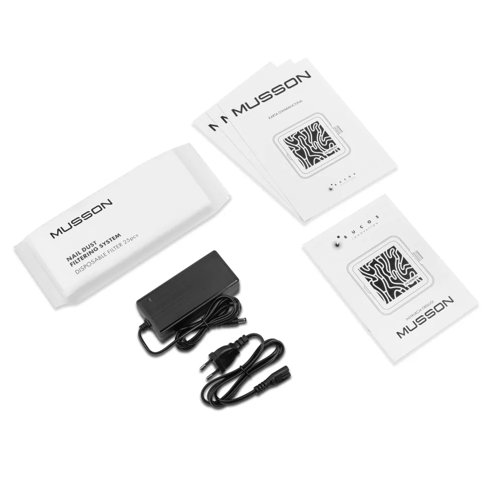 Витяжка для манікюру та педикюру MUSSON X2 Silver на 72W
