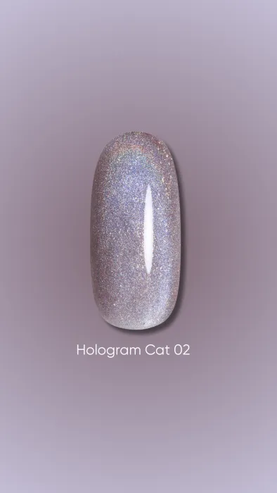 Гель-лак DARK gel polish Hologram Cat №02, 6 мл