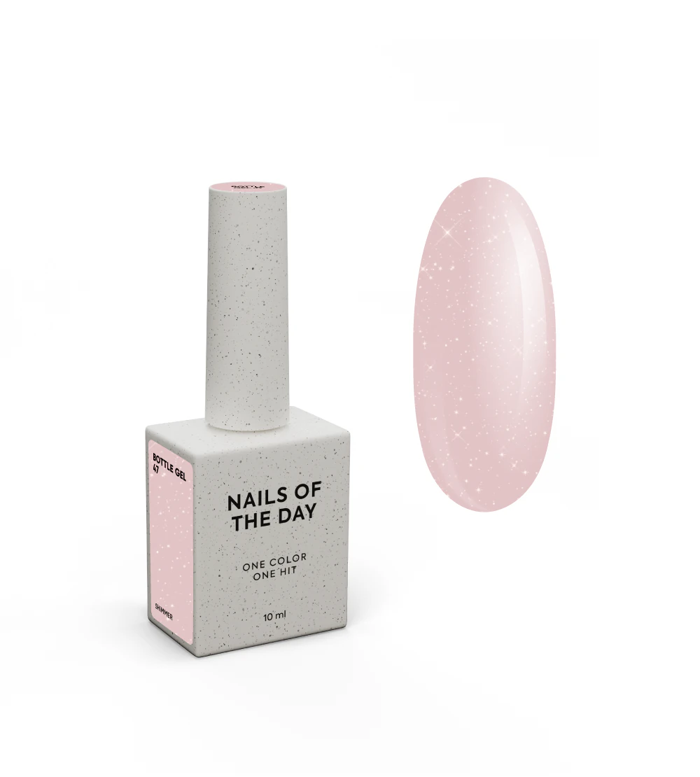 гель NAILSOFTHEDAY Bottle gel 47 shimmer, 10 мл
