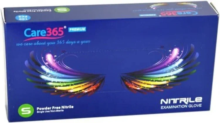 Рукавички Care365 блакитний S, 100 шт