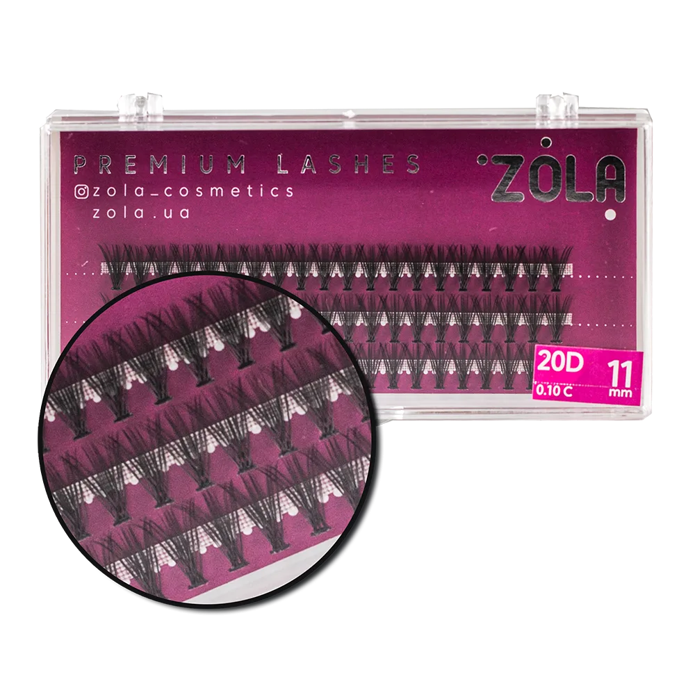 Ресницы-пучки ZOLA 20D (11mm)