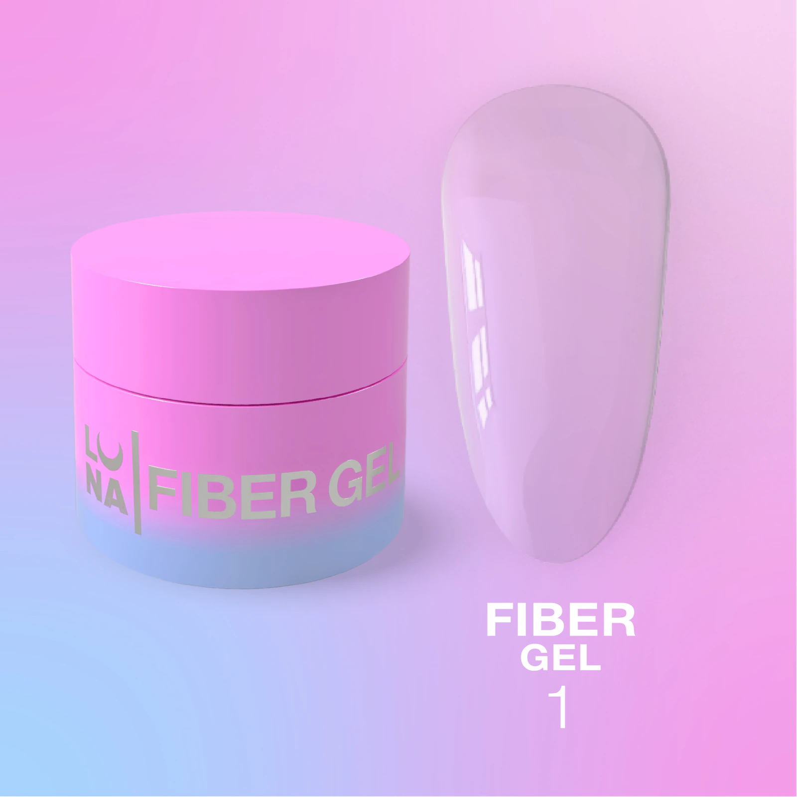 Гель для ремонту тріщин LUNA Fiber gel №1, 5 мл