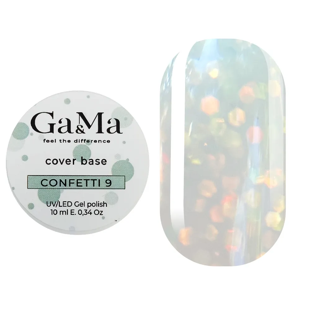 База камуфлирующая GÉMELY ex GA&MA Confetti №9, 10 мл