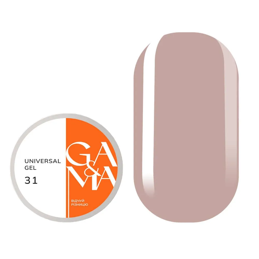 Жидкий гель GÉMELY ex GA&MA Universal gel №31, 30 мл