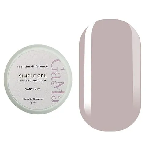 Гель GÉMELY ex GA&MA Simple gel Limited edition Ванильный, 15 мл