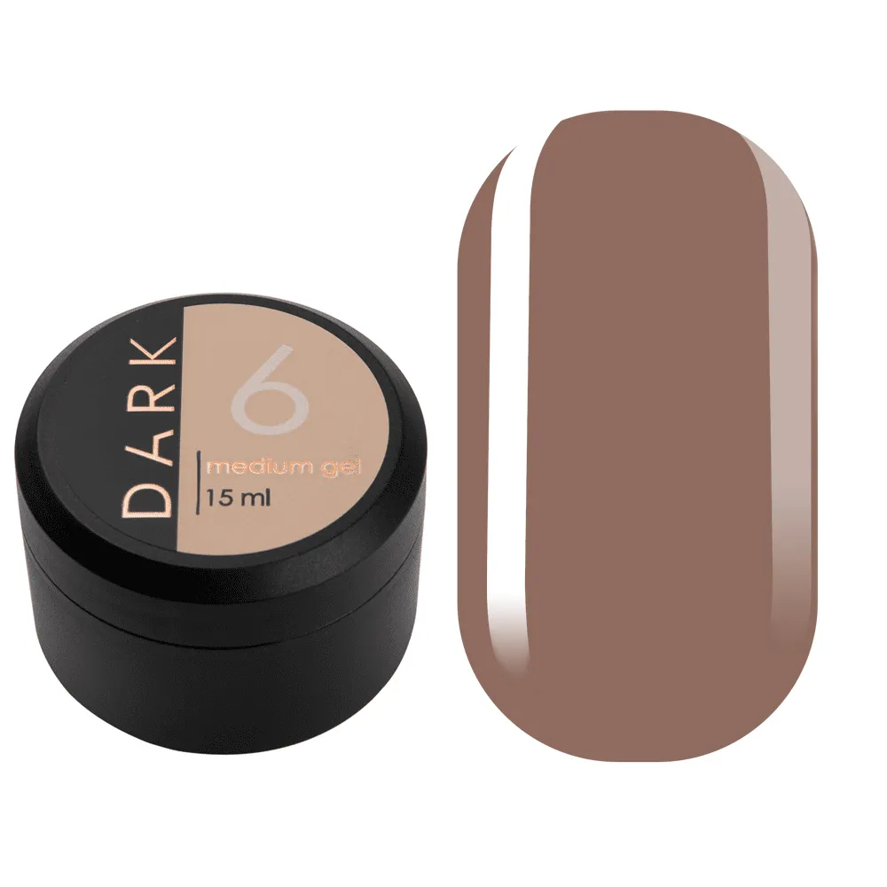 DARK Medium Gel №6, 15 мл, без пензлика