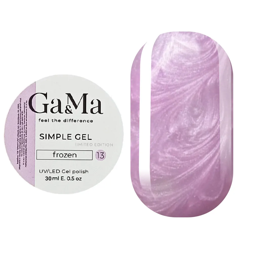 Гель GÉMELY ex GA&MA Simple gel №13 фрозен, 30 мл