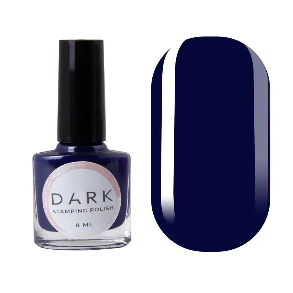 DARK Stamping polish №11, темно-синій, 8 мл