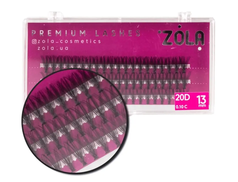 Ресницы-пучки ZOLA 20D (13mm)