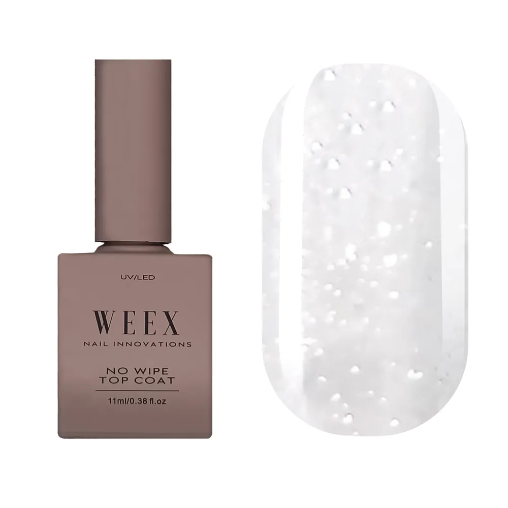 Top WEEX Glossy Silver no Wipe, 11 мл