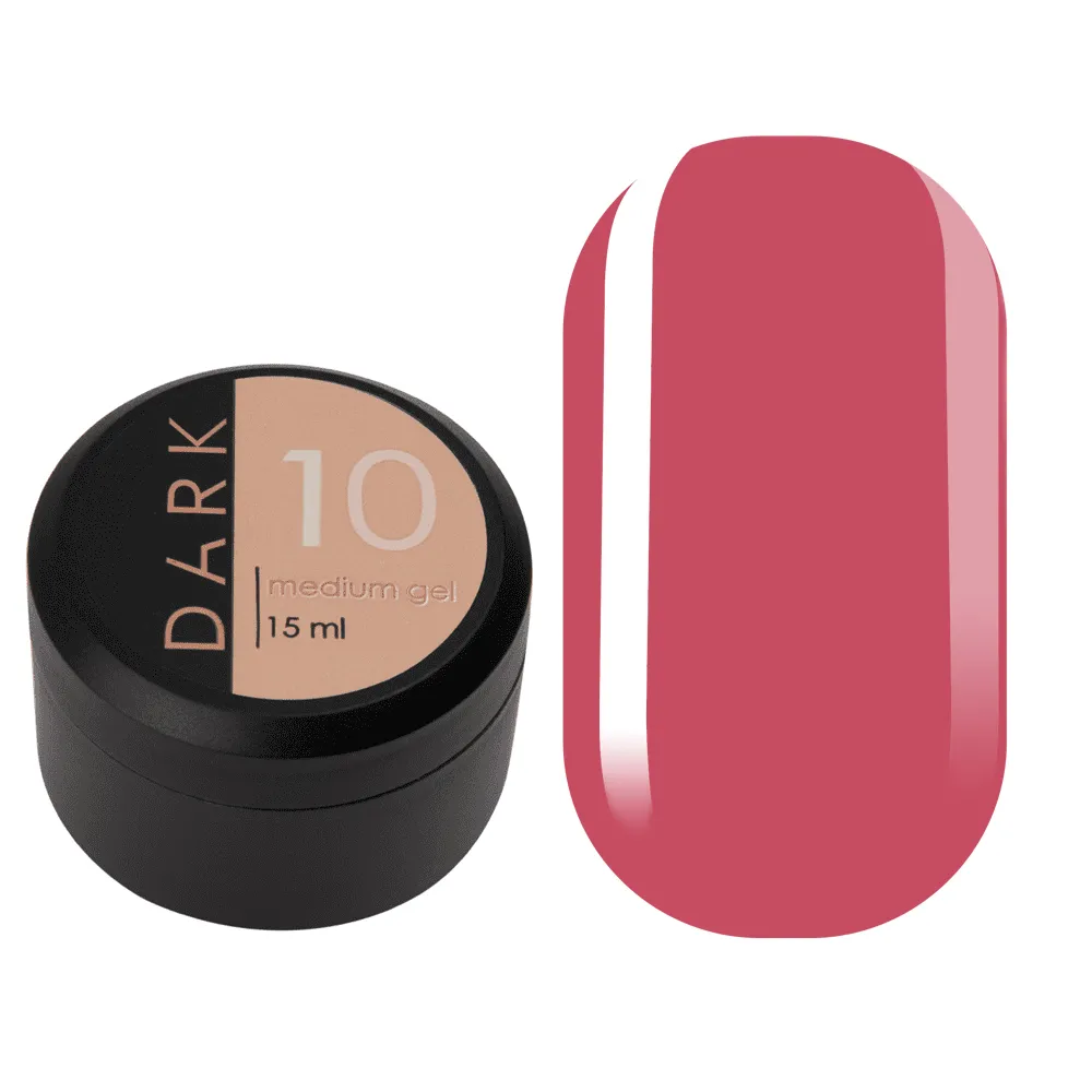 DARK Medium Gel №10, 15 мл, без пензлика