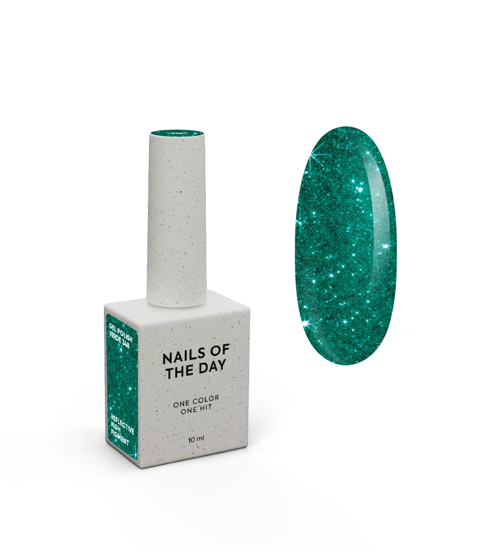 Гель-лак NAILSOFTHENIGHT Verde — зелений №348, 10 мл