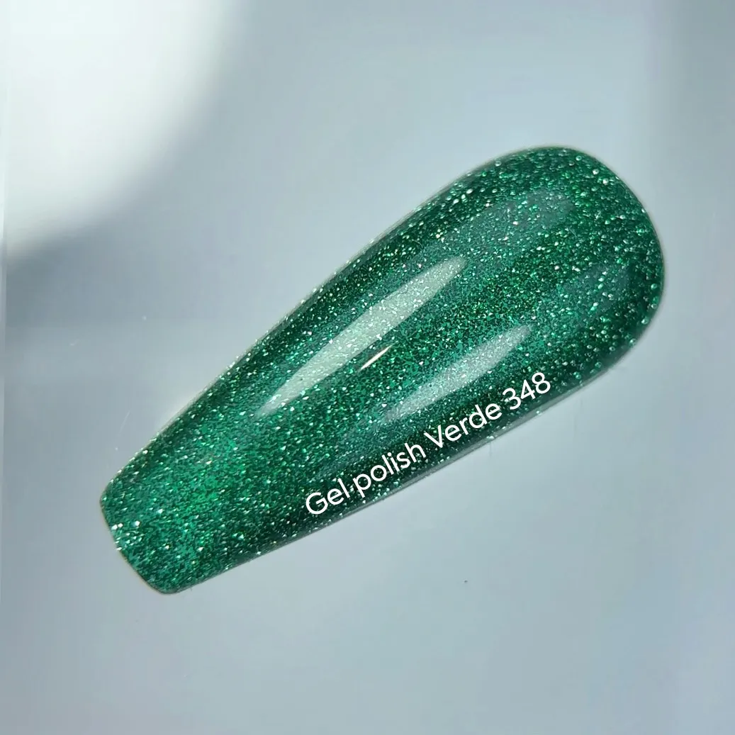 Гель-лак NAILSOFTHENIGHT Verde — зелений №348, 10 мл