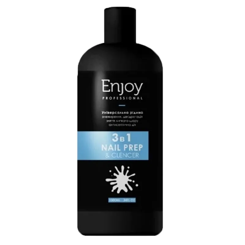 Универсальное средство Enjoy Professional 3в1 Nail Prep & Cleanser, 1000 мл