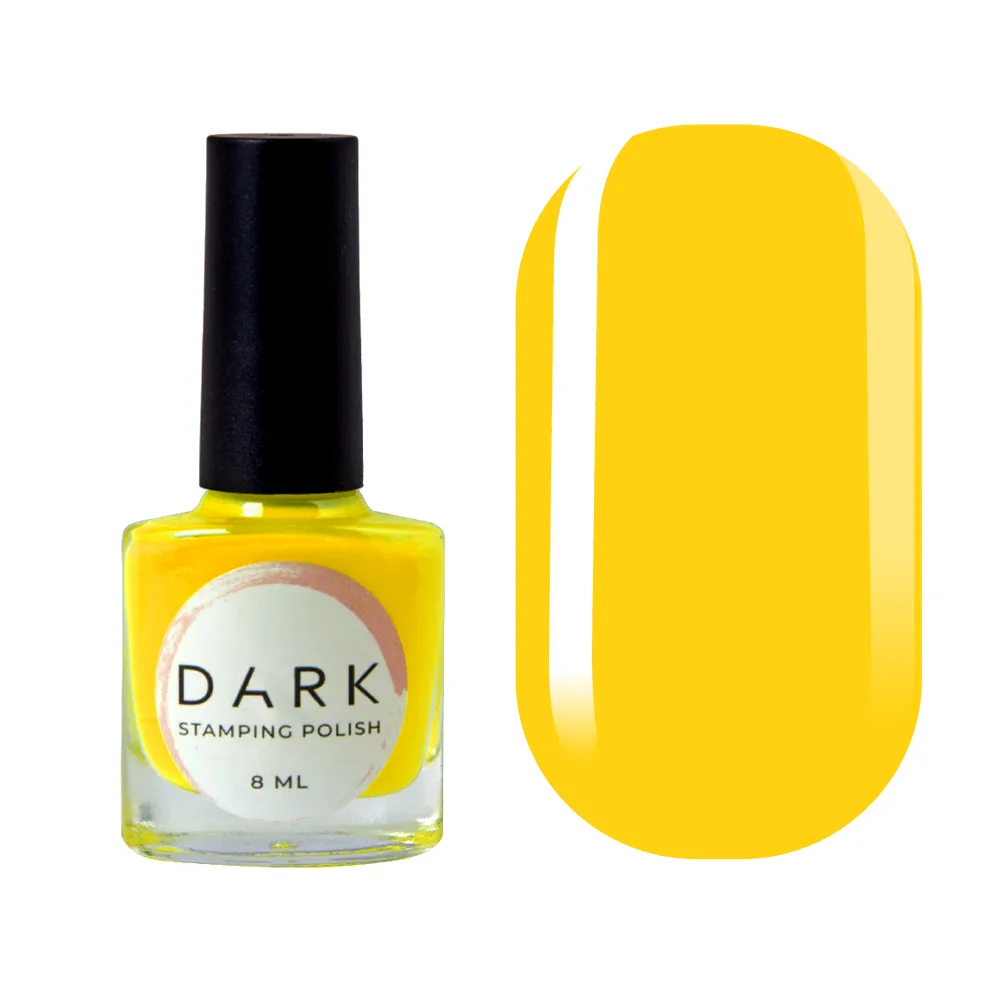 DARK Stamping polish №05, желтый, 8 мл