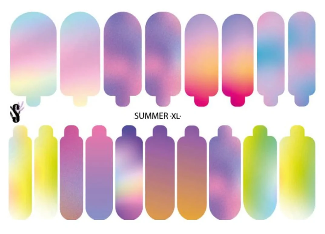 Стикеры Stickersspace на липкой основе Summer XL