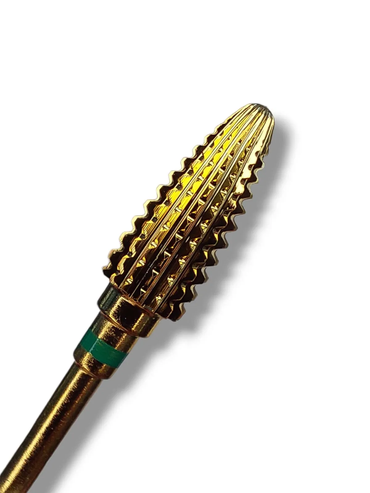 Фреза твердосплавная золотая STRONG NAIL BITS кукуруза зеленая 0,50 мм