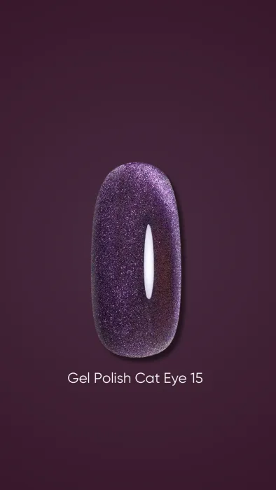 Гель-лак DARK Cat Eye №15, 6 мл