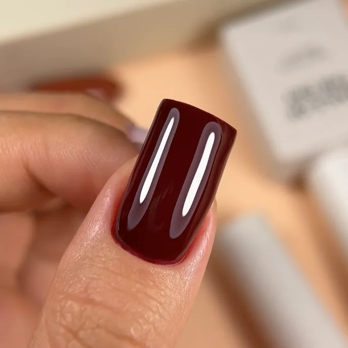 гель лак NAILSOFTHEDAY №150 Burgundy — темно-бордовий, 10 мл