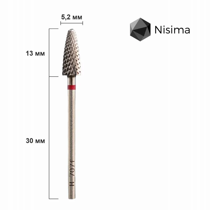 Насадка NISIMA твердосплав красная H_707fK