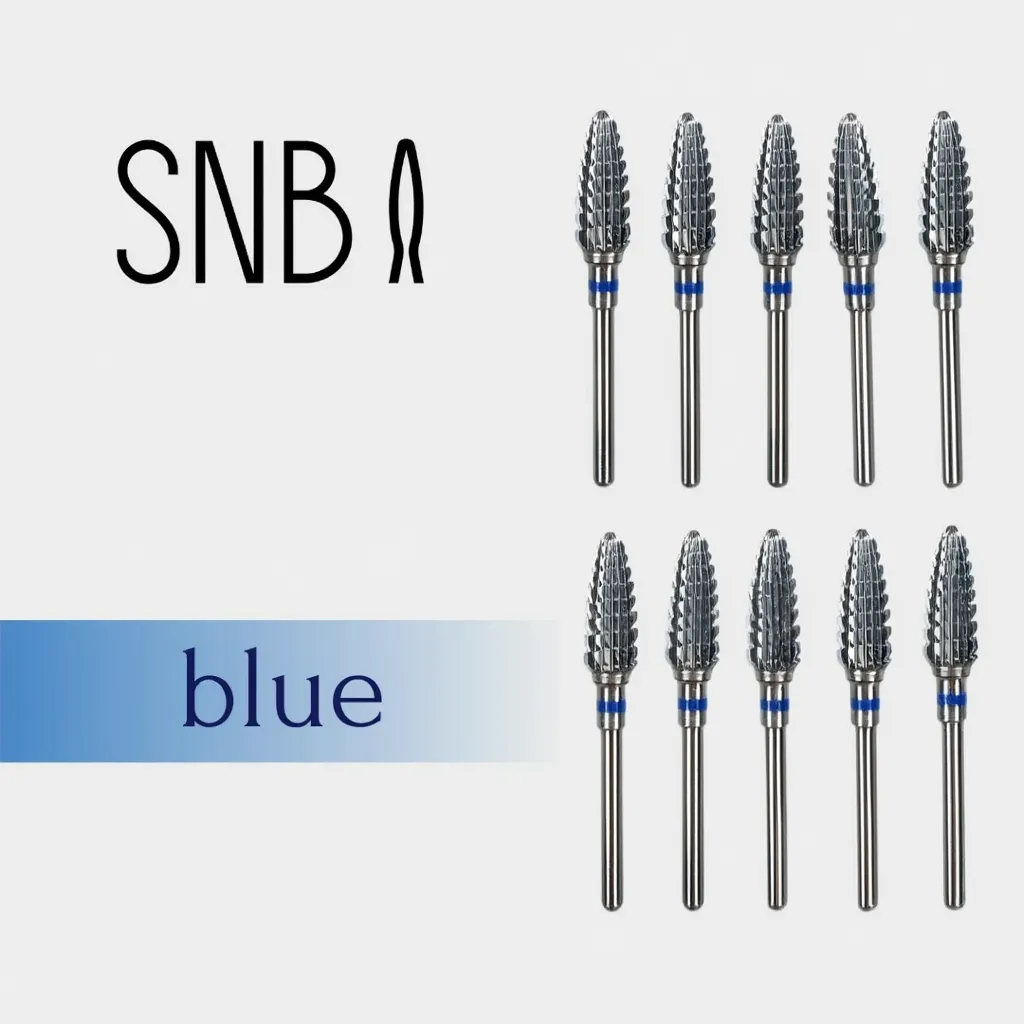 Фреза твердосплавная STRONG NAIL BITS кукуруза синяя реверсивная 0,60 см SET 10 шт