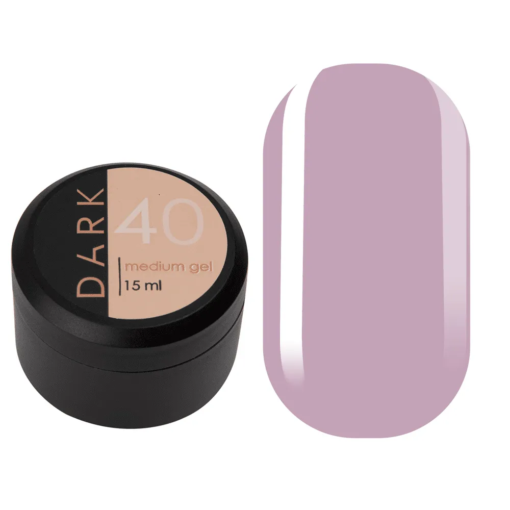 DARK Medium Gel №40, 15 мл, без пензлика