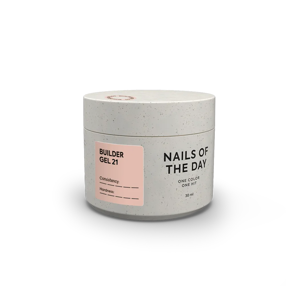 гель NAILSOFTHEDAY  Builder gel 21-теплий нюдовий, 15 мл